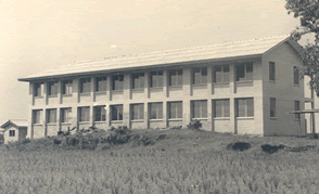 The high school before the war, from the rear